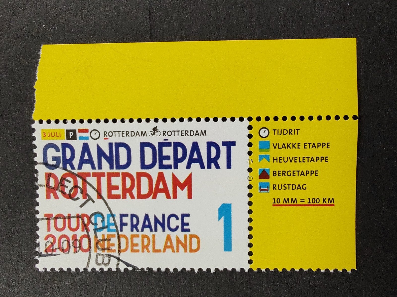 2721 tour de France 1/2 2010, Postzegels en Munten, Ophalen of Verzenden