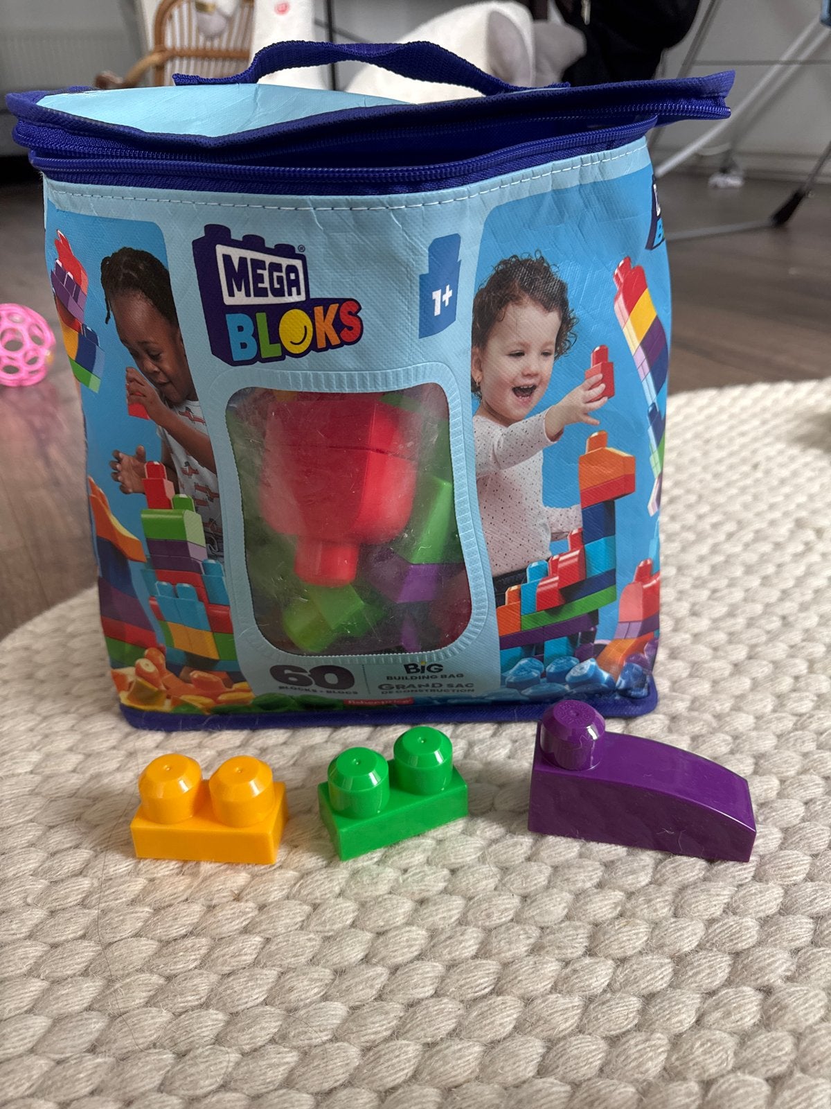 Mega Bloks Big Building Bag - Compleet met alle onderdelen, Kinderen en Baby's, Speelgoed | Bouwstenen, Ophalen, Gebruikt, Megabloks