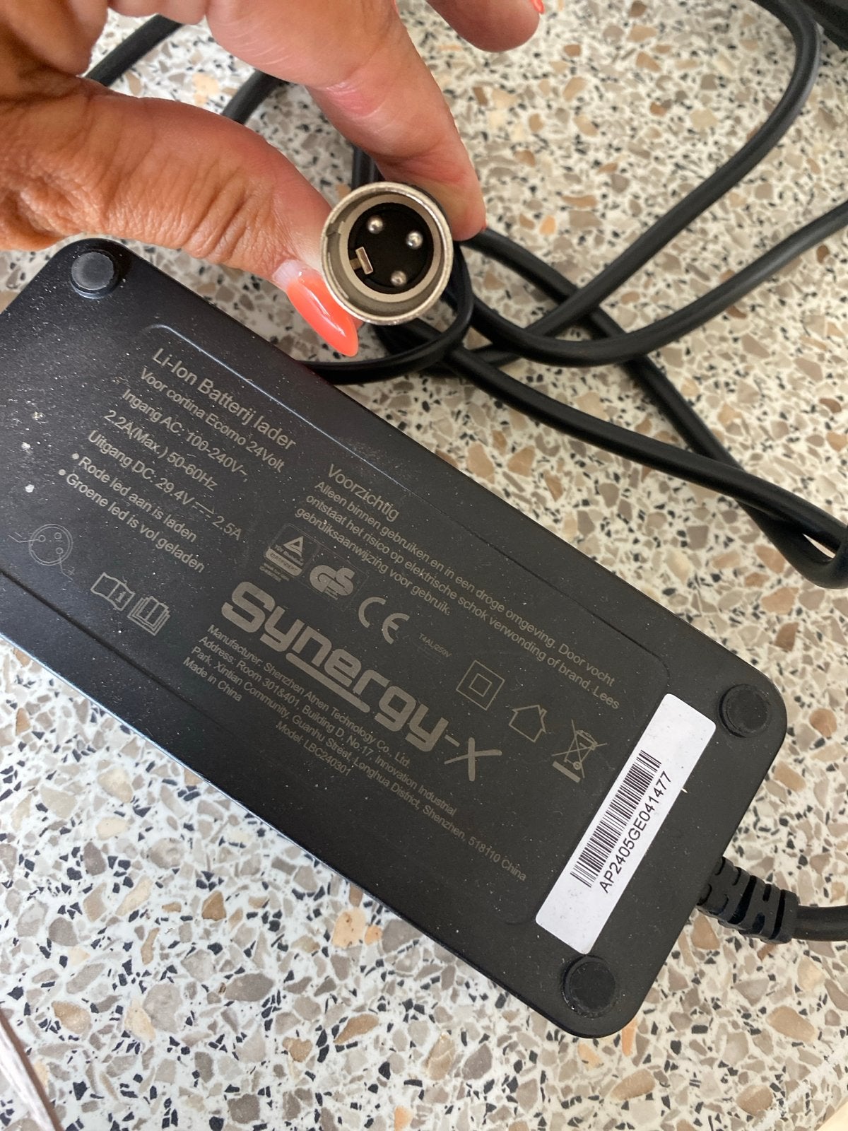 Synergy-X Li-Ion Batterijlader voor Cortina Ecomo 24V, Ophalen of Verzenden, Gebruikt