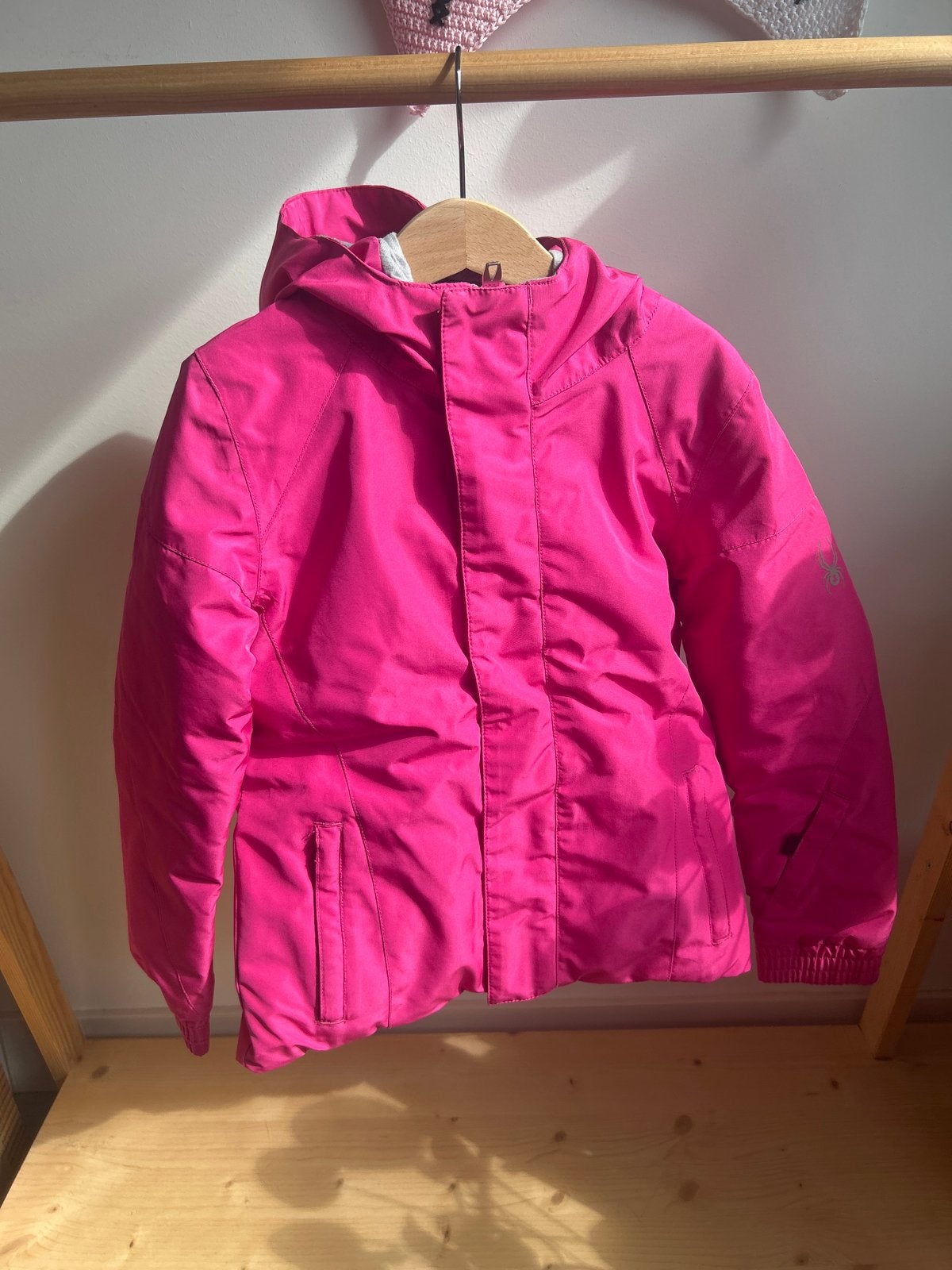 Spyder ski-jas roze maat 6, Ophalen of Verzenden, Zo goed als nieuw, Meisje, Jas