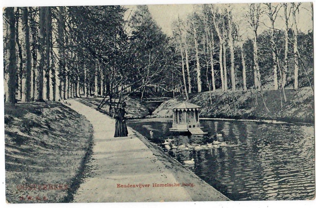 Oosterbeek - Eendenvijver Hemelsche berg, Verzamelen, Ansichtkaarten | Nederland, Verzenden, Voor 1920, Gelopen, Gelderland