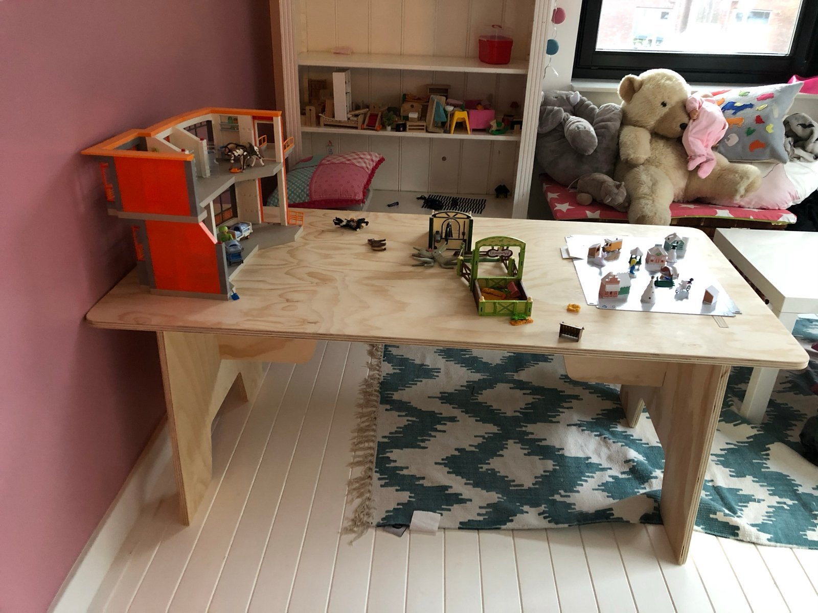 Speeltafel van underlayment - 150x76x60 cm, Ophalen of Verzenden, Gebruikt