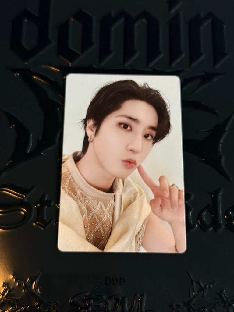 Stray Kids Han photo card dominate, Ophalen of Verzenden, Zo goed als nieuw, Foto of Kaart