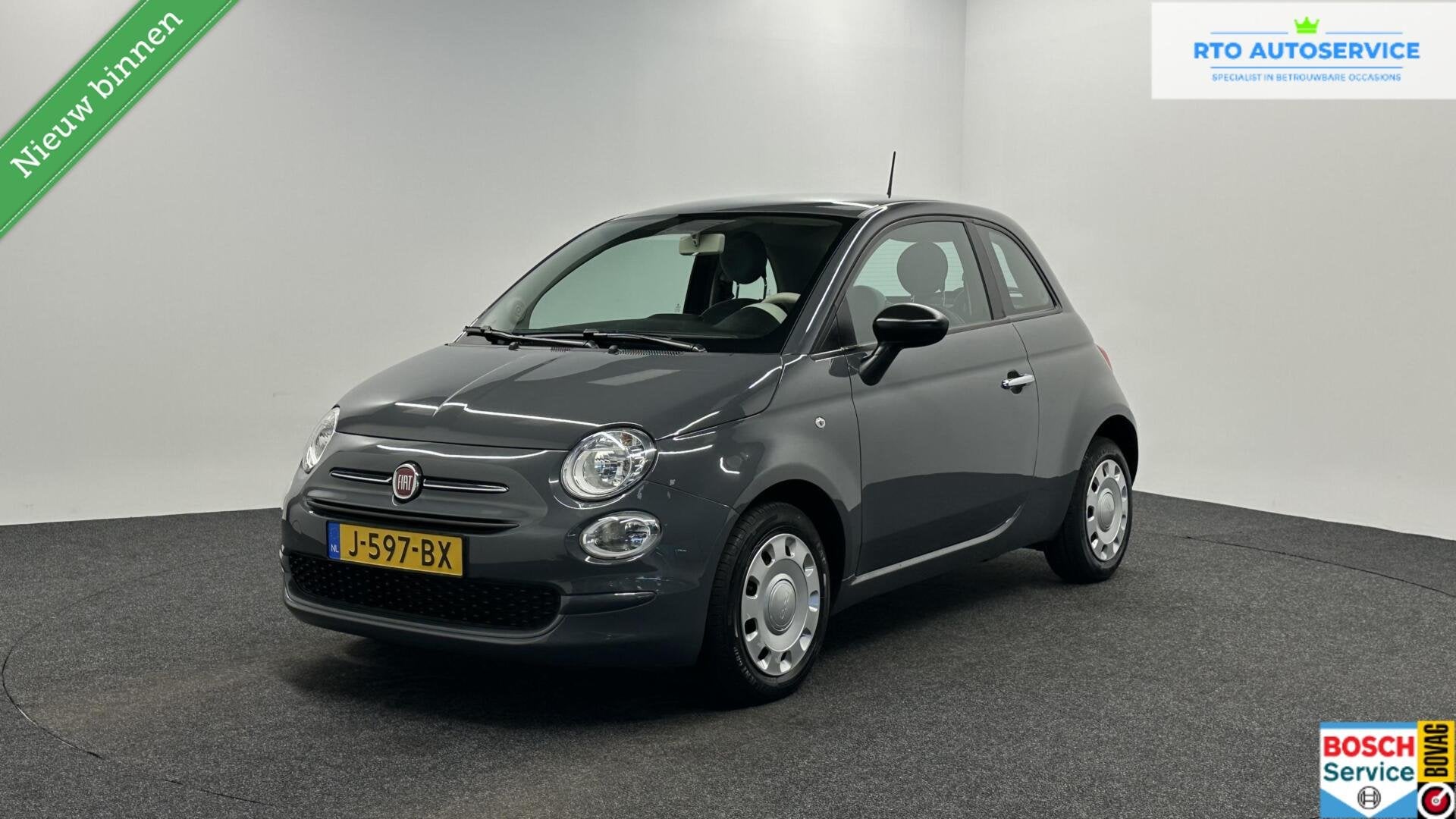 Fiat 500 1.0 Hybrid Pop AIRCO 37000 KM., Voorwielaandrijving, Stof, Euro 6, Met garantie (alle)