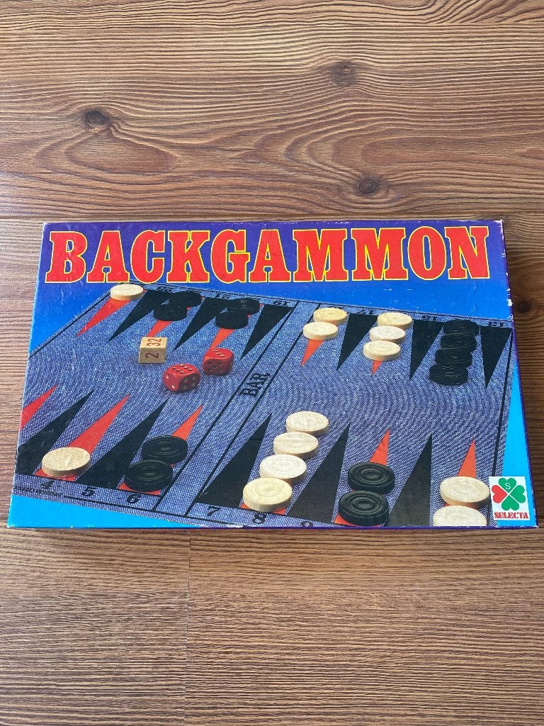 Spel Backgammon Selecta, Een of twee spelers, Ophalen of Verzenden, Gebruikt, Selecta