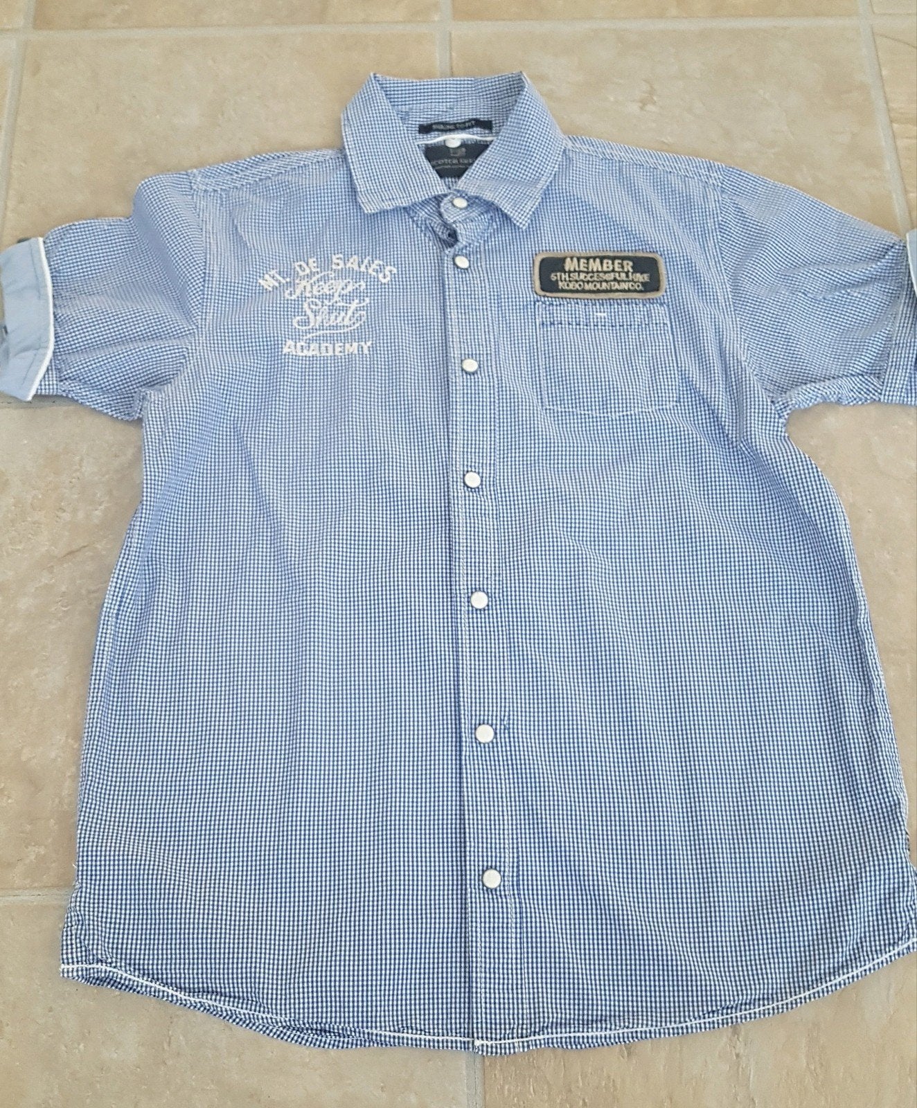 Scotch Shrunk geruit overhemd - maat 164, Overhemd of Blouse, Scotch Shrunk, Ophalen of Verzenden, Zo goed als nieuw