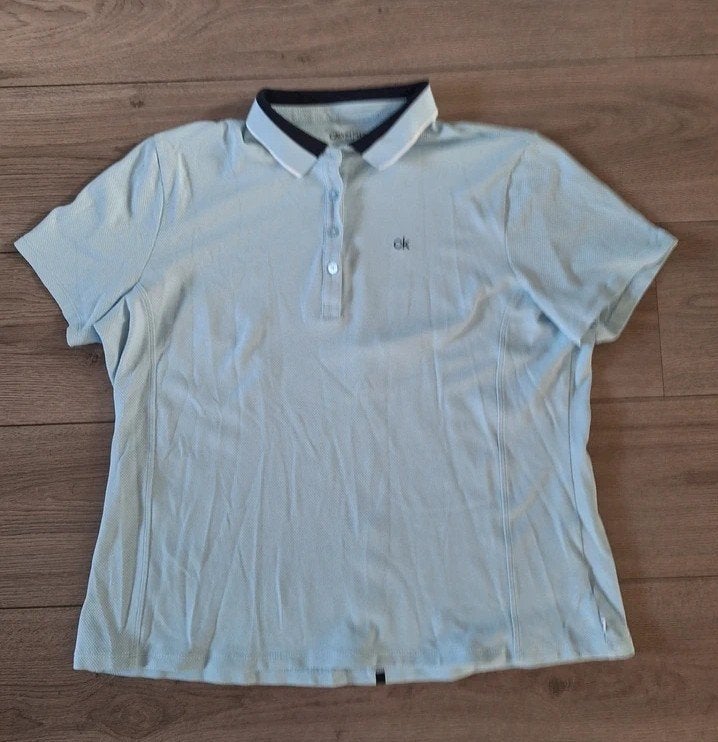 Calvin Klein golf polo lichtblauw maat 44 XXL dames, Ophalen of Verzenden, Zo goed als nieuw, Kleding, Overige merken
