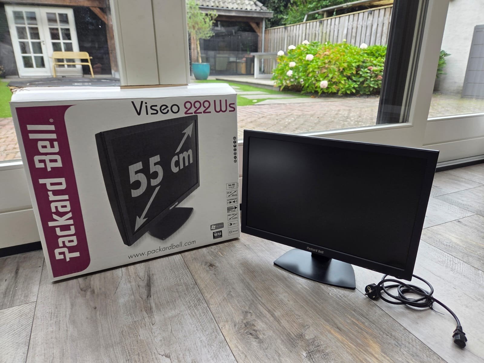 Packard Bell Viseo 222Ws Monitor - 21.6 inch, Ophalen, Packard Bell, Zo goed als nieuw, Overige typen