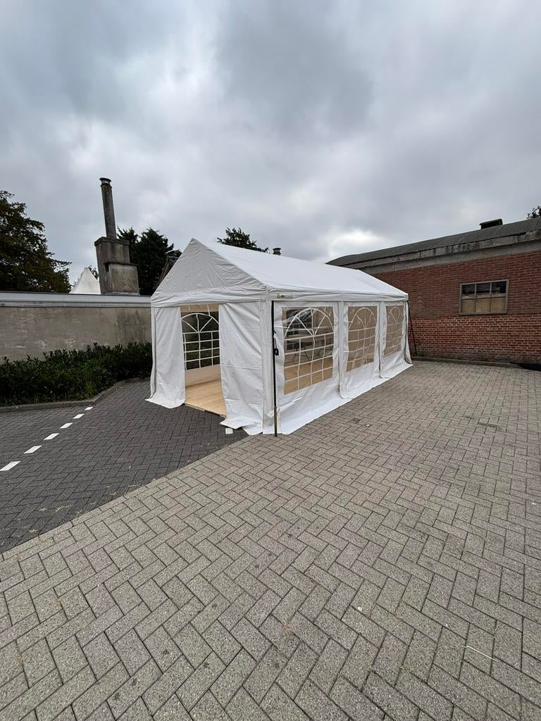 3x3 meter PVC partytent, Ophalen of Verzenden, Zo goed als nieuw, Minder dan 5 meter