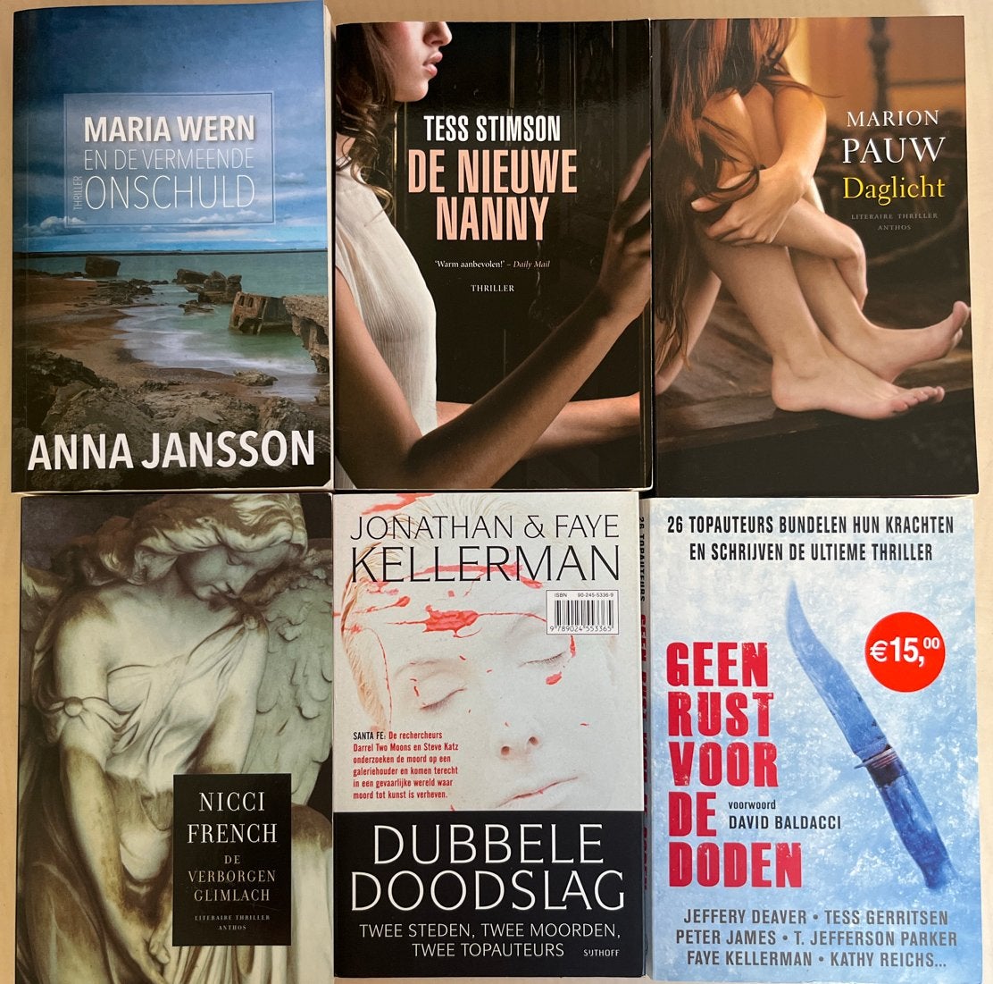 6 thrillers, oa Anna Jansson, Jonathan & Faye Kellerman,, Boeken, Ophalen of Verzenden, Zo goed als nieuw