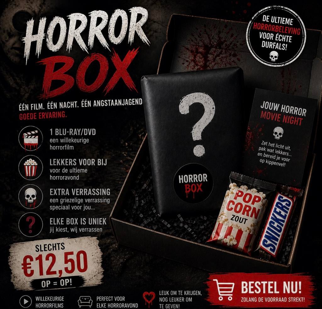 Horror film box, Ophalen of Verzenden, Zo goed als nieuw, Horror
