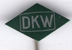 DKW groen blik auto speldje ( A_235a), Verzamelen, Ophalen of Verzenden, Zo goed als nieuw, Transport, Speldje of Pin
