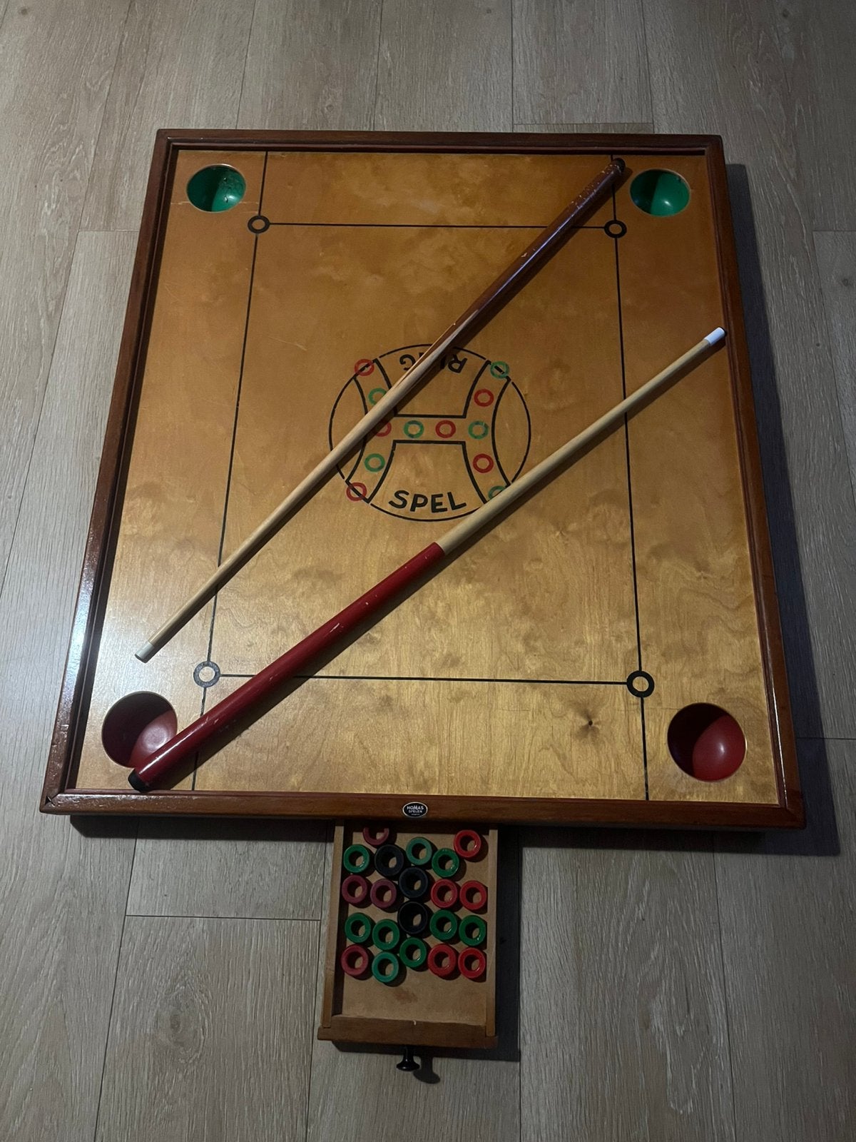 H ring spel met schijven en twee keu’s, Ophalen, Gebruikt
