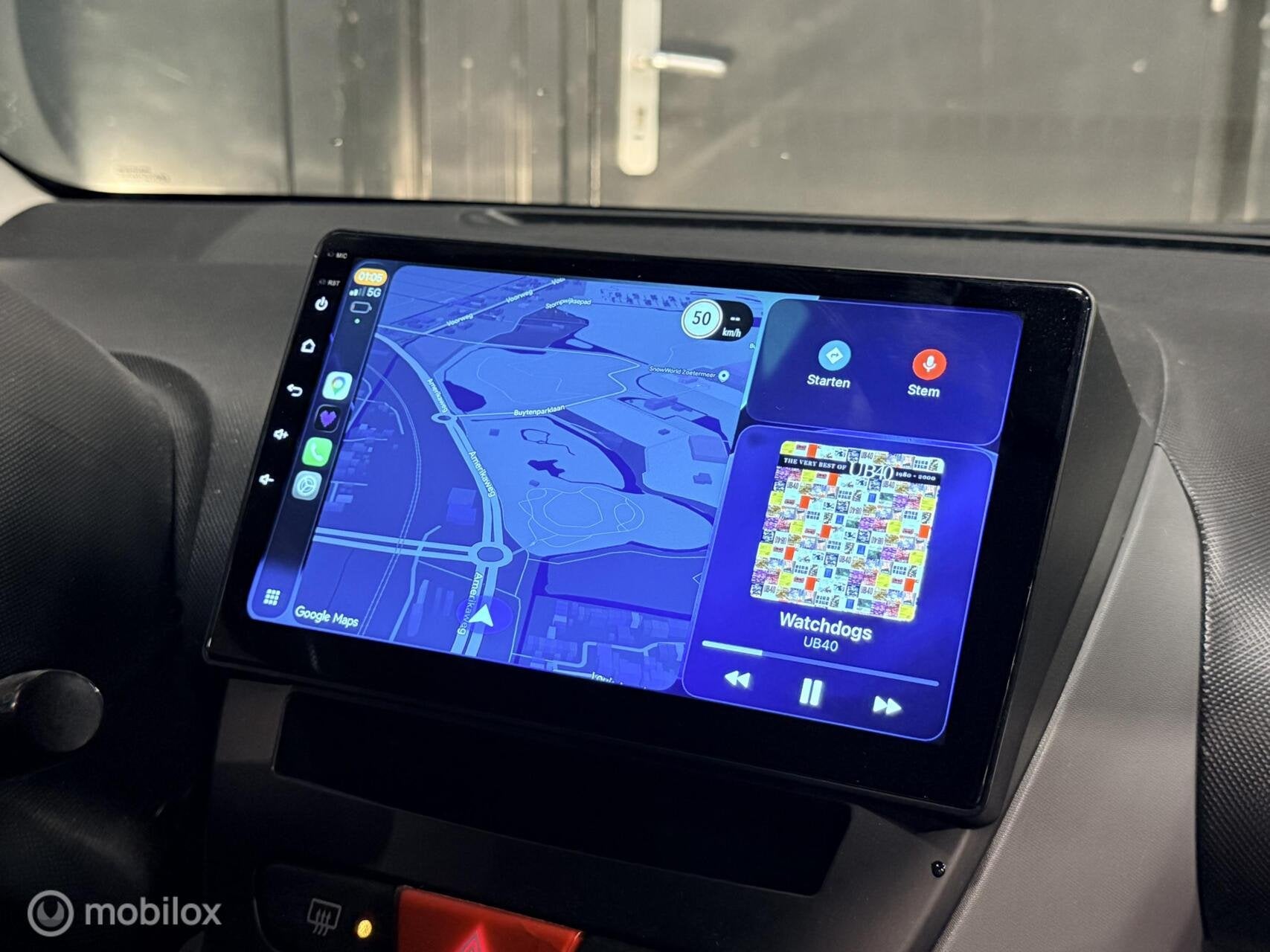 Peugeot 107 1.0-12V XS Carplay/airco/elektrische ramen/AUT, Auto's, Euro 5, Gebruikt, 4 stoelen, Origineel Nederlands