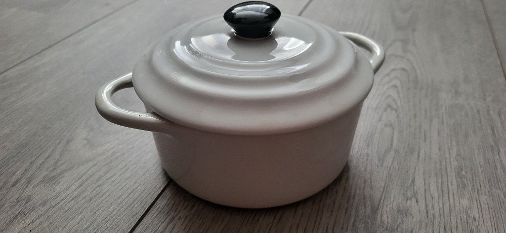 4 x witte pannetjes met deksel, Huis en Inrichting, Met deksel, Overige typen, Nieuw, Ophalen of Verzenden