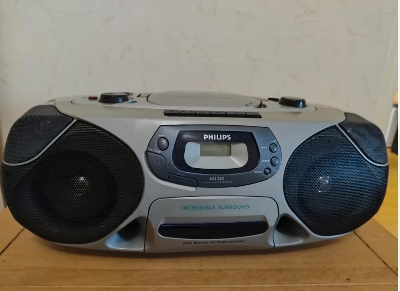 Philips AZ1202 Radio-CD-Cassettespeler, Ophalen of Verzenden, Gebruikt, Overige typen
