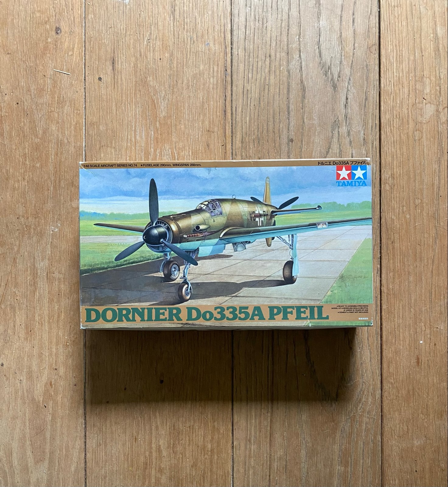 Tamiya Do335a Pfeil 1:48 zonder decals, Overige merken, Gebruikt, Ophalen of Verzenden, Groter dan 1:72