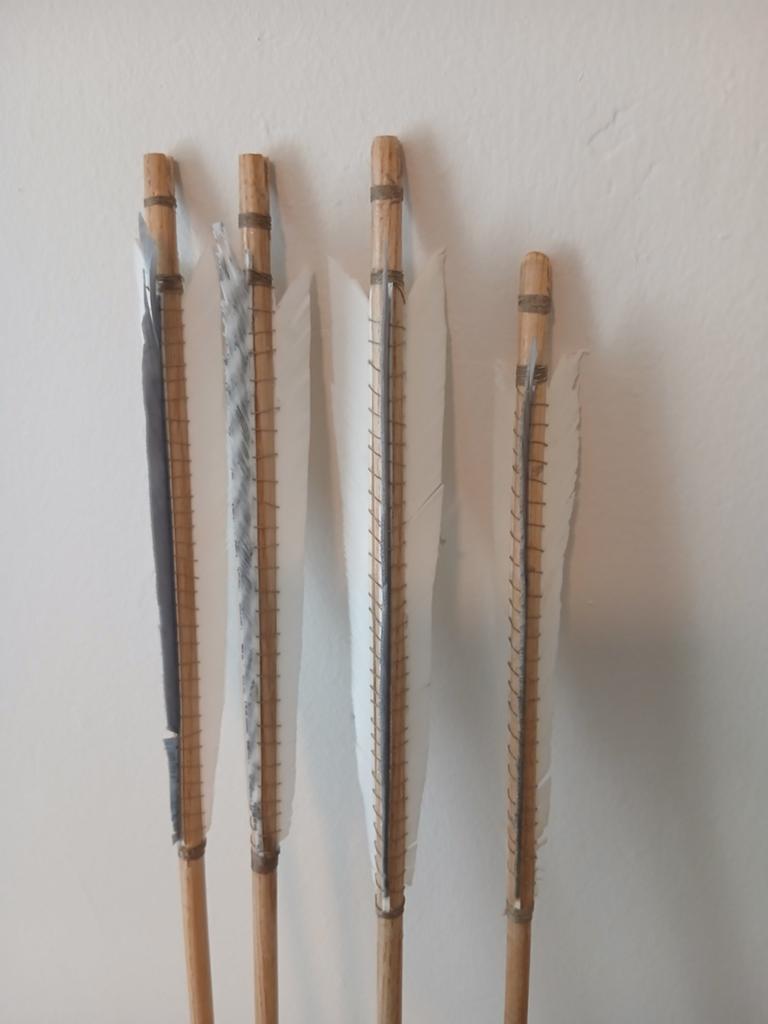 Middeleeuwse Pijlen Set Zelfnok Houten Schacht (6 Stuks), Ophalen of Verzenden, Nieuw