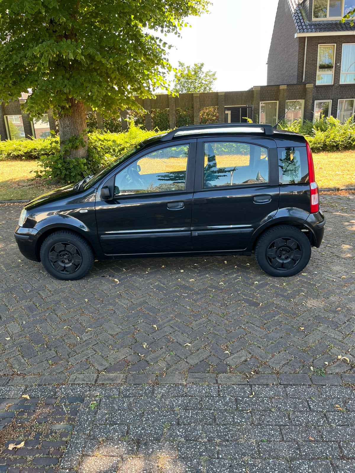Fiat Panda 1.1 40KW 2005 Zwart, Auto's, Voorwielaandrijving, Stof, 54 pk, 4 stoelen