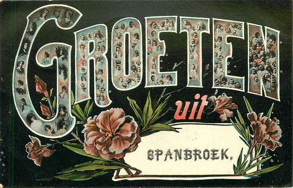 304-218-031 Spanbroek Groeten uit, Verzenden, Voor 1920, Noord-Holland
