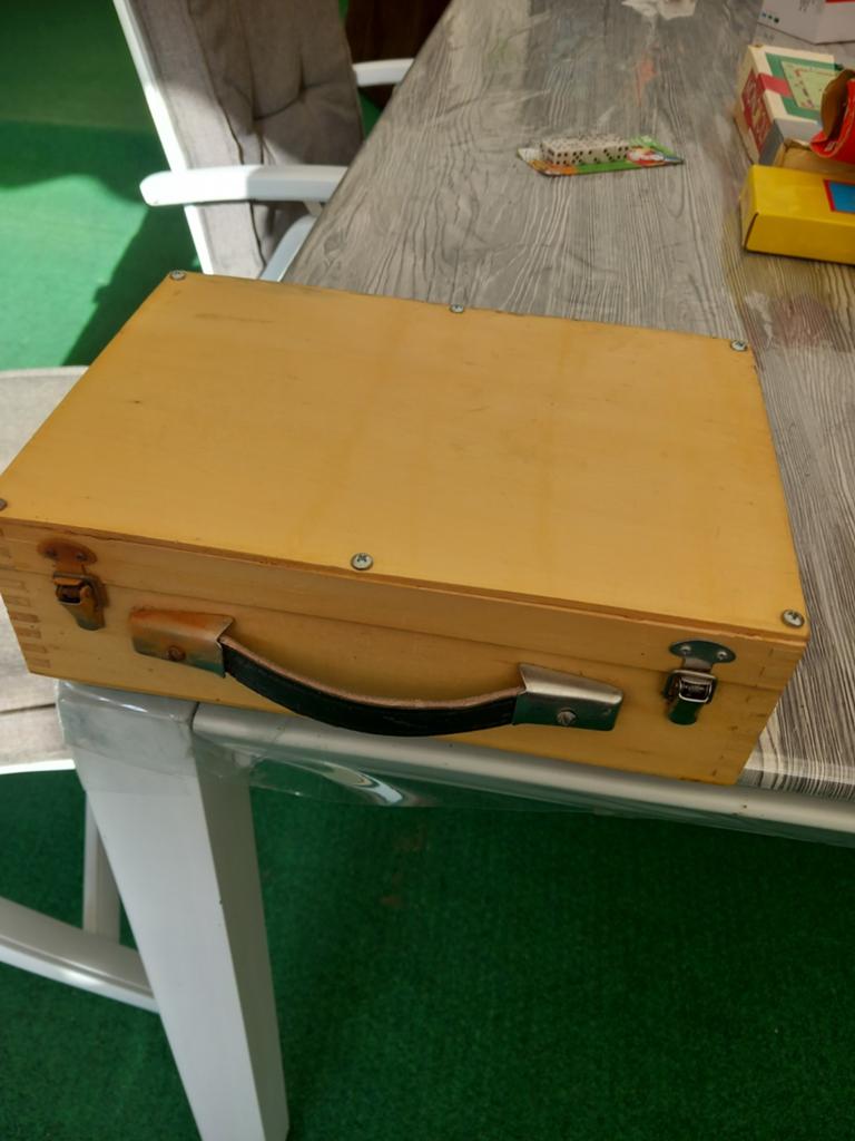 Oud koffertje met jeu de boules ballen compleet, Ophalen of Verzenden, Gebruikt