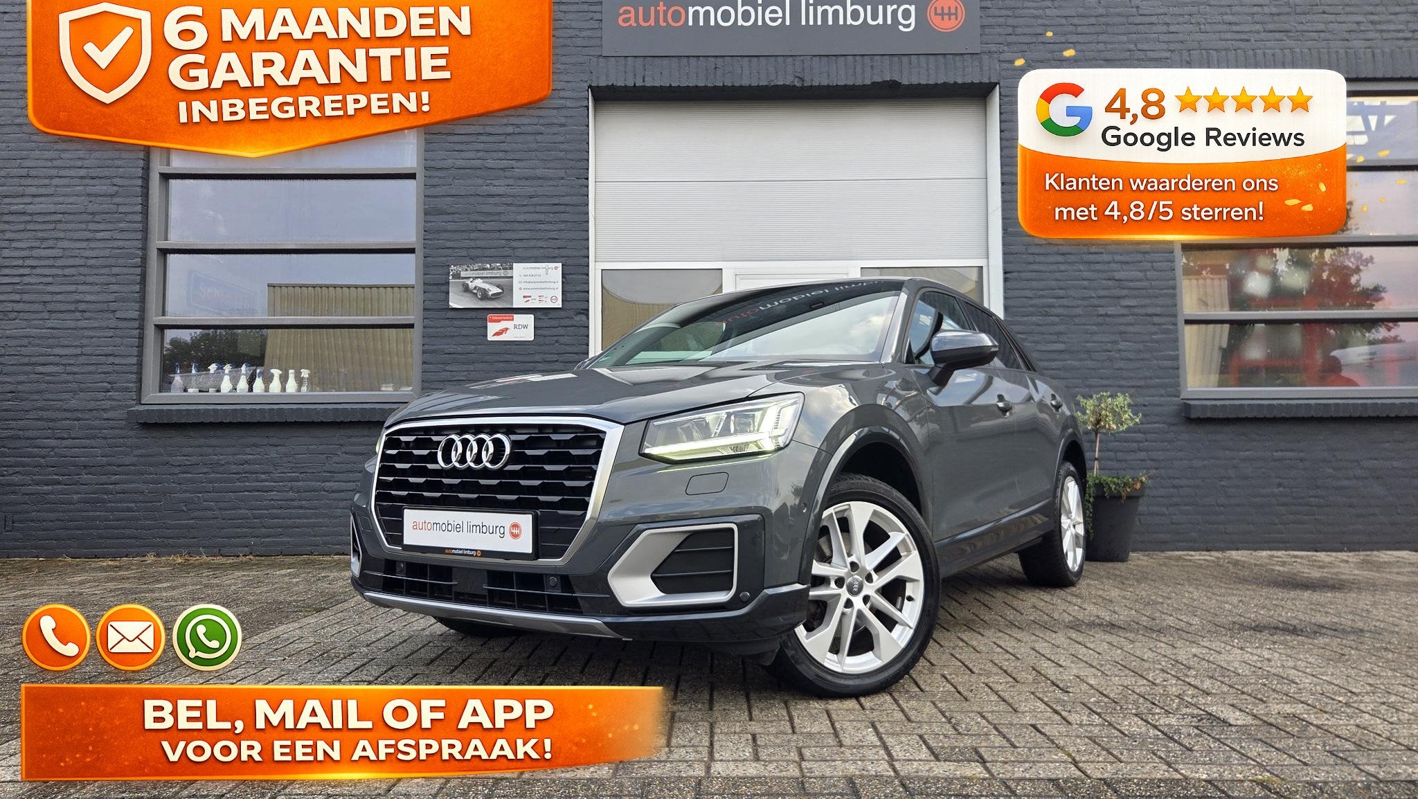 Audi Q2 1.0 TFSI Design Ultra | AUTOMAAT | NANOGRIJS | VEEL, Auto's, Bedrijf, 3 cilinders, SUV of Terreinwagen, Zilver of Grijs
