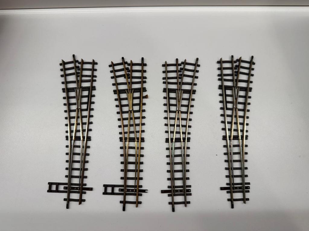 Bemo H0m 4 wissels 4210, Overige merken, Gebruikt, Gelijkstroom, Rails