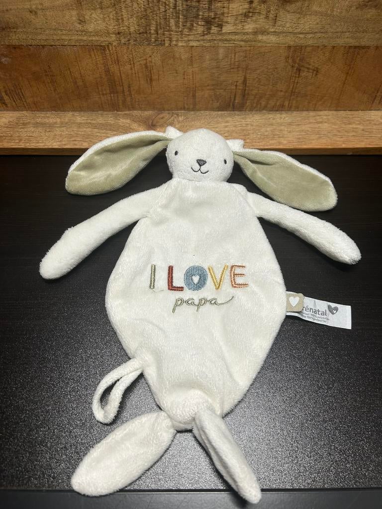 Prenatal i love papa knuffeldoekje knuffeldoek knuffel, Kinderen en Baby's, Speelgoed | Knuffels en Pluche, Ophalen of Verzenden