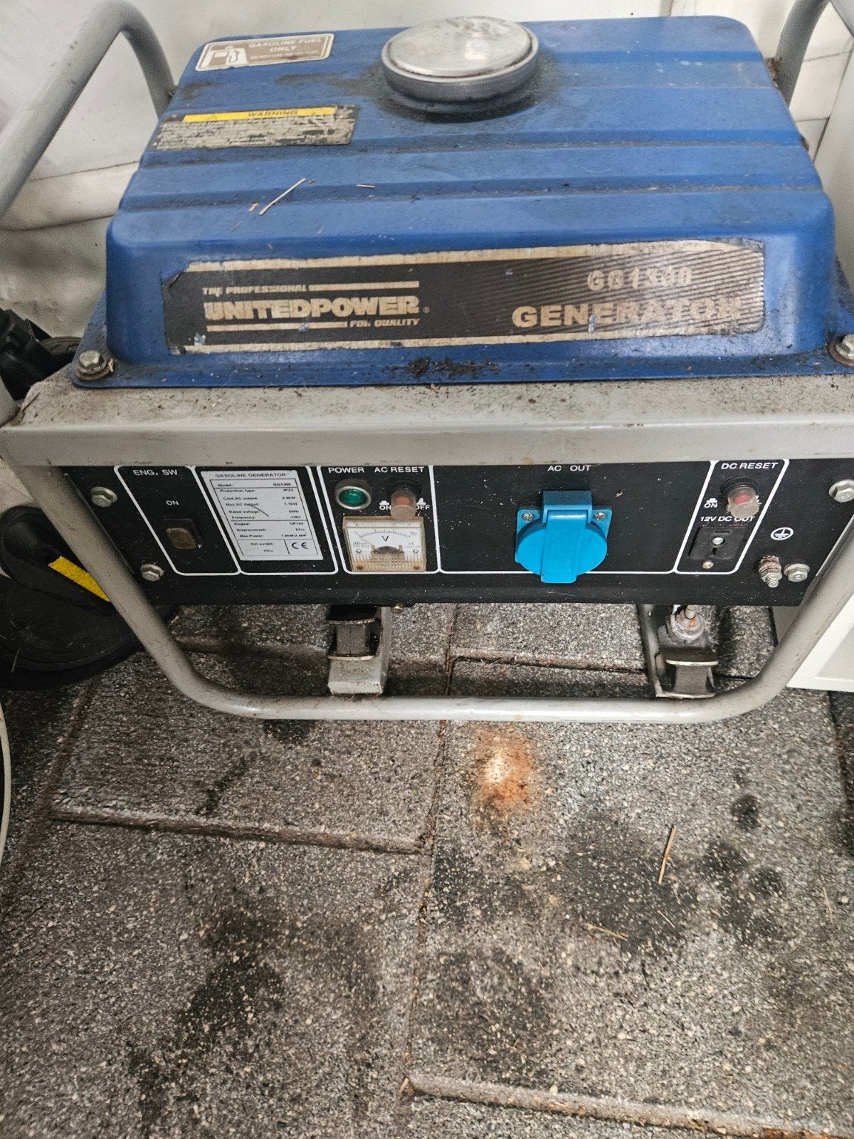 UnitedPower GD1300 Generator - Werking onbekend, Ophalen of Verzenden, Gebruikt