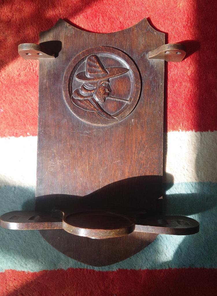 ~1920 Pijpenrek voor lange aardewerk Goudse pijpen, hout, Ophalen of Verzenden