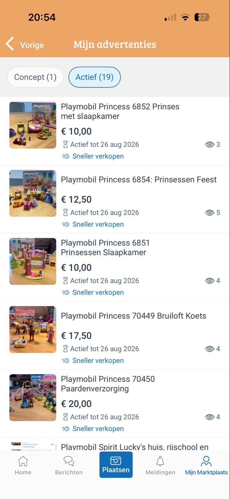 Playmobil Princess, Ophalen, Complete set, Zo goed als nieuw, Princess