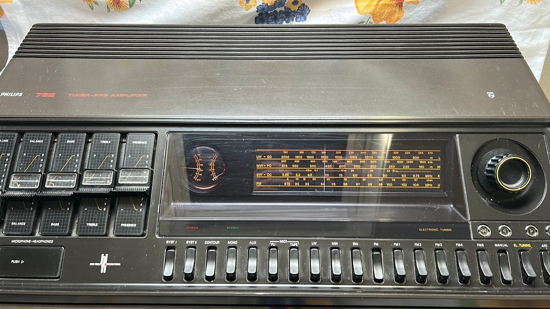 Philips Tuner/Versterker 762 met optionele MFB boxen 541, Ophalen, Gebruikt, Analoog