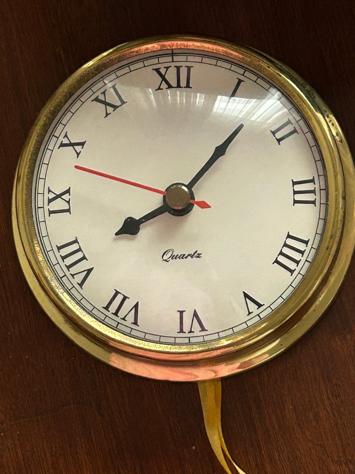 Vintage Quartz Klok met Romeinse Cijfers, Antiek en Kunst, Antiek | Klokken, Ophalen