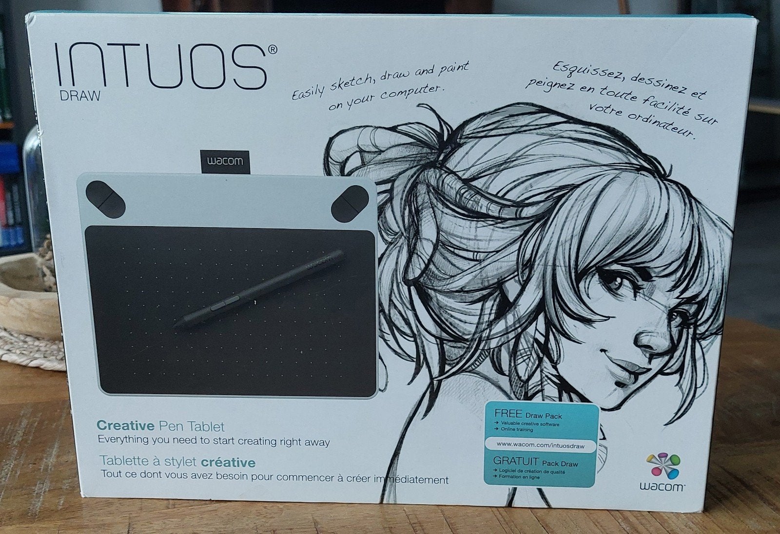 Wacom Intuos Draw Creative Pen Tablet - Zo goed als nieuw, Computers en Software, Ophalen of Verzenden, Zo goed als nieuw, Bedraad