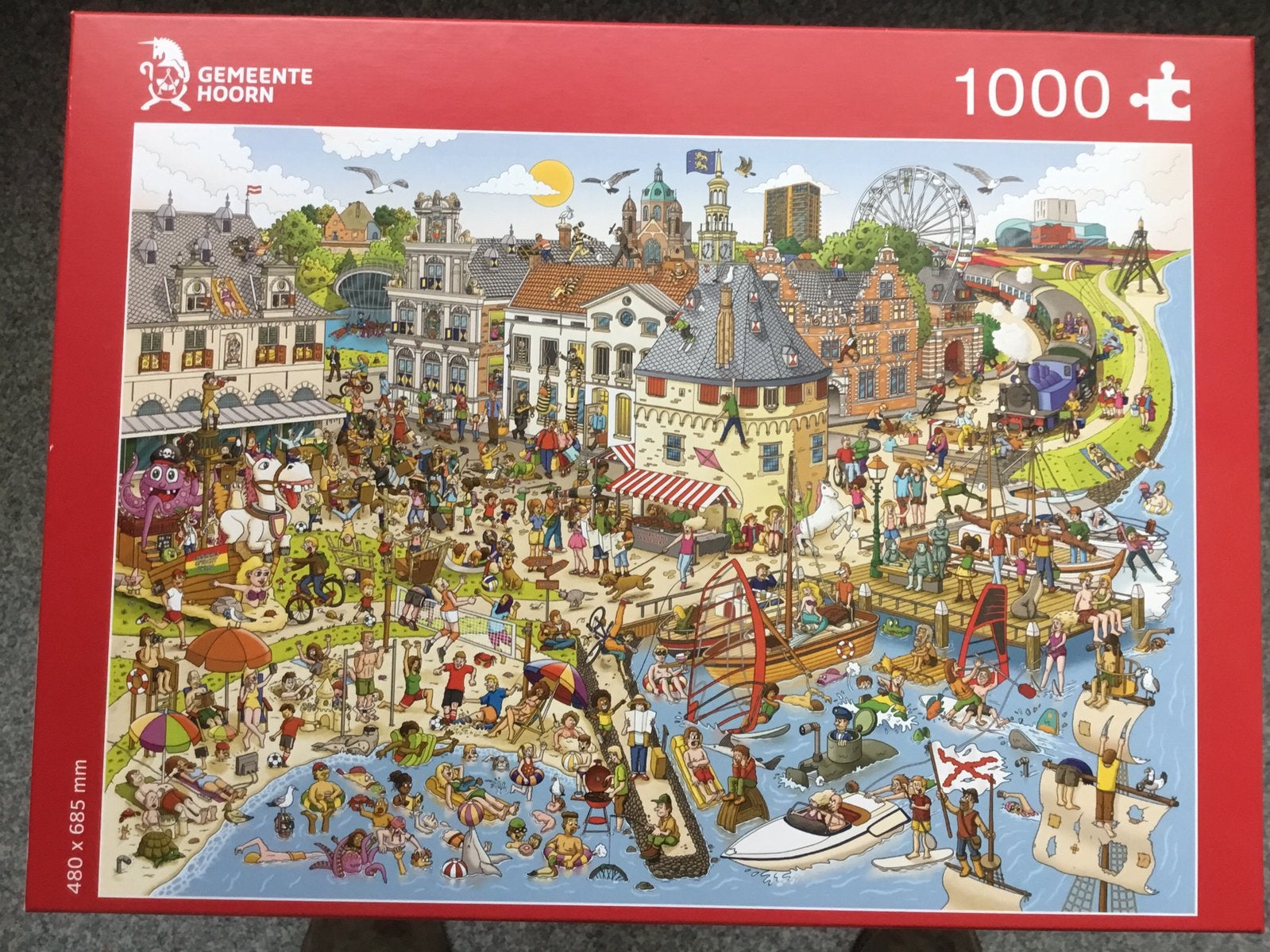 Puzzel gemeente Hoorn, Ophalen of Verzenden, 500 t/m 1500 stukjes, Zo goed als nieuw