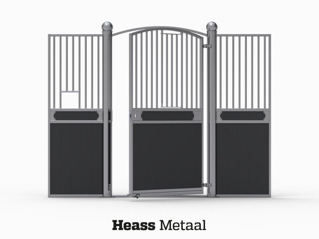 Paardenbox Voorwand Model E, Opfok, 4 paarden of pony's of meer