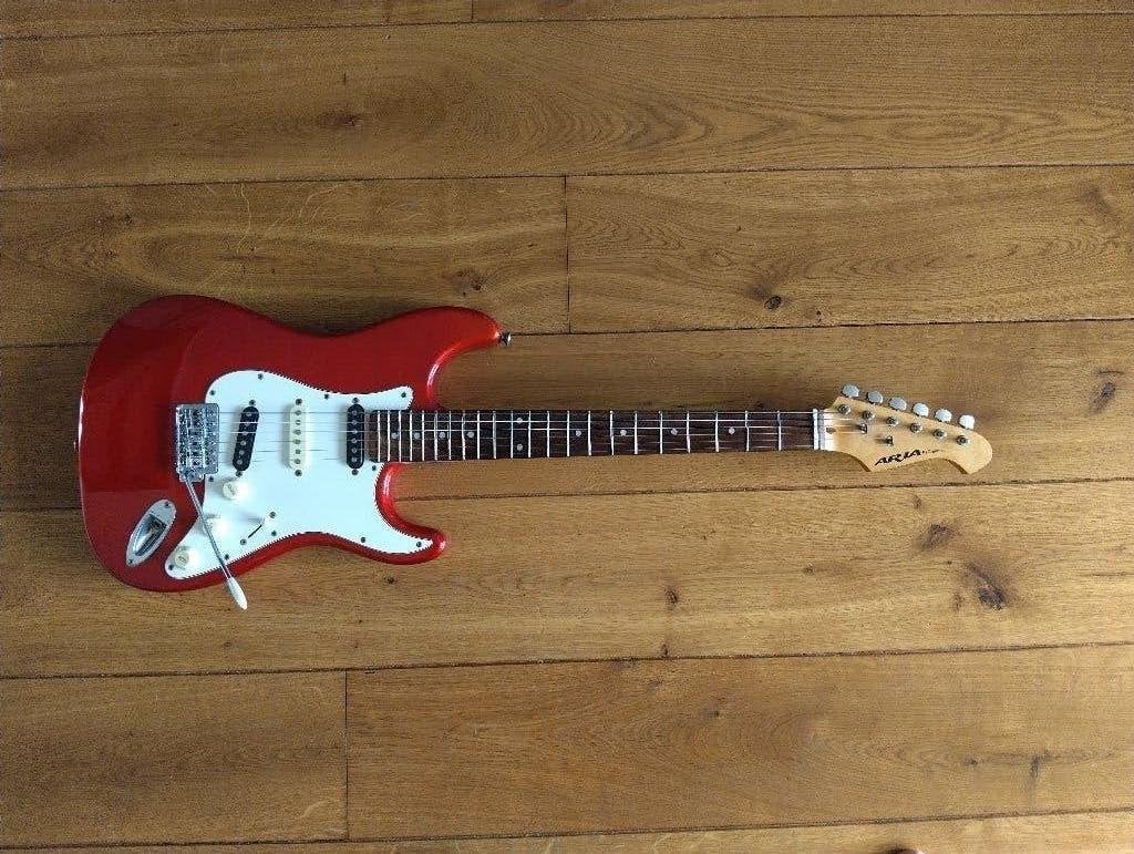 Te koop Aria STG series gitaar., Ophalen, Gebruikt, Solid body, Overige merken