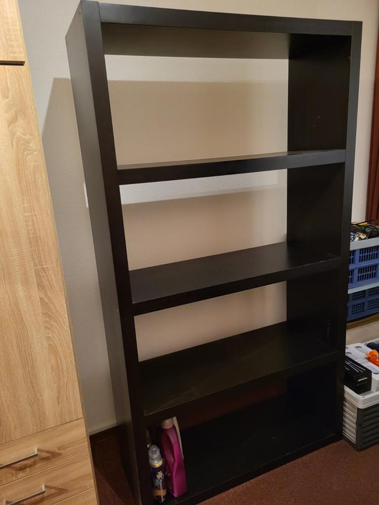 Wandkast zwart mat, Huis en Inrichting, Kasten | Boekenkasten, 100 tot 150 cm, Ophalen of Verzenden, Zo goed als nieuw, 150 tot 200 cm