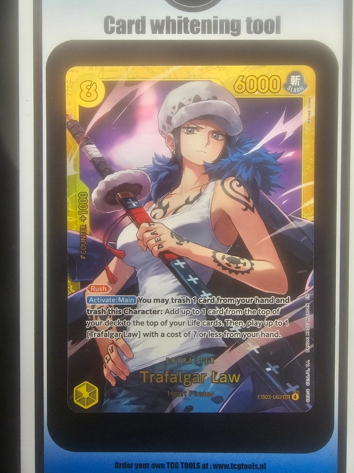 one piece trafalgar law sec eb03-062, Ophalen of Verzenden, Nieuw, Losse kaart, Foil