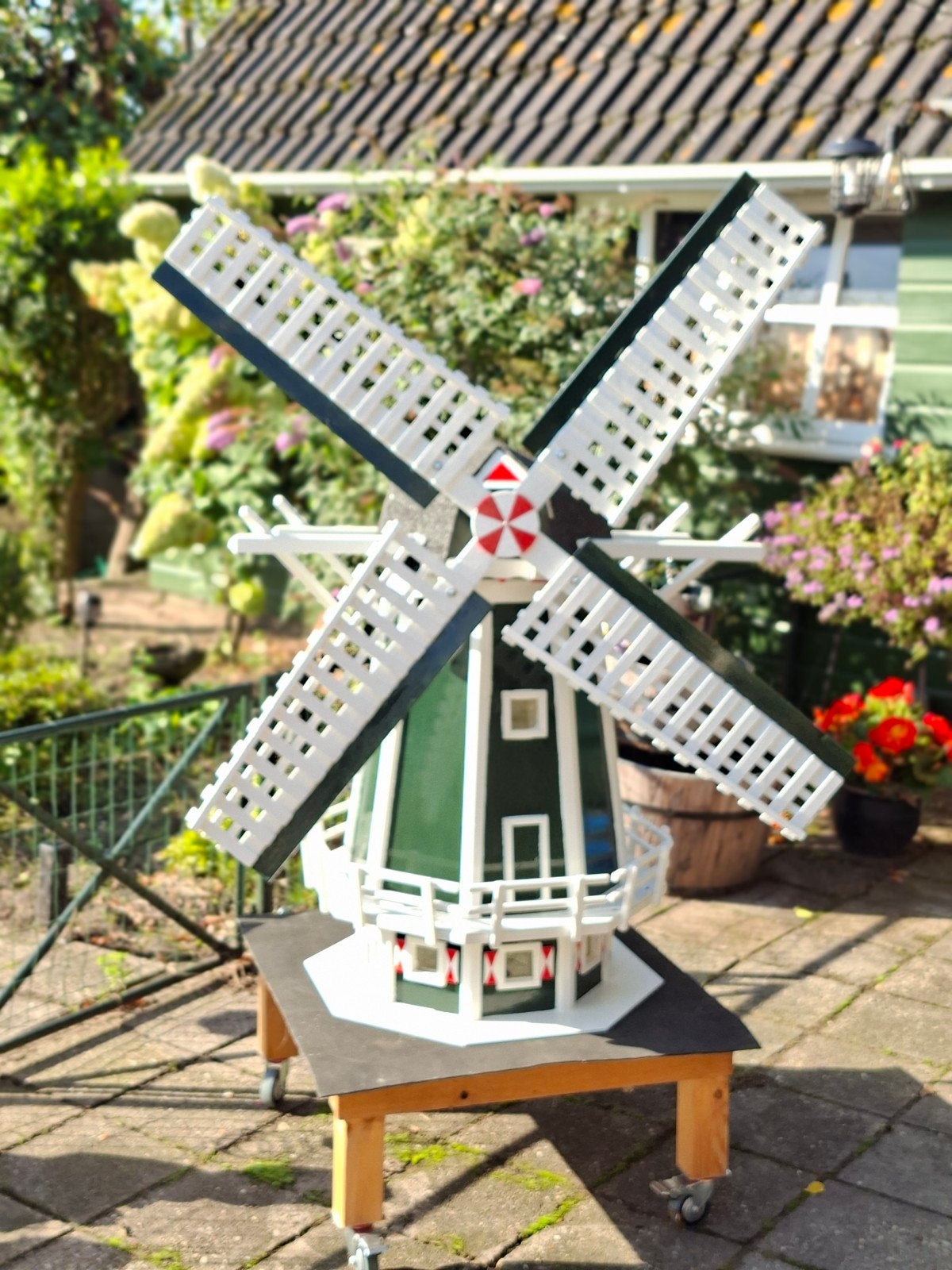 Handgemaakte hardhouten molen voor in de tuin, Ophalen, Nieuw