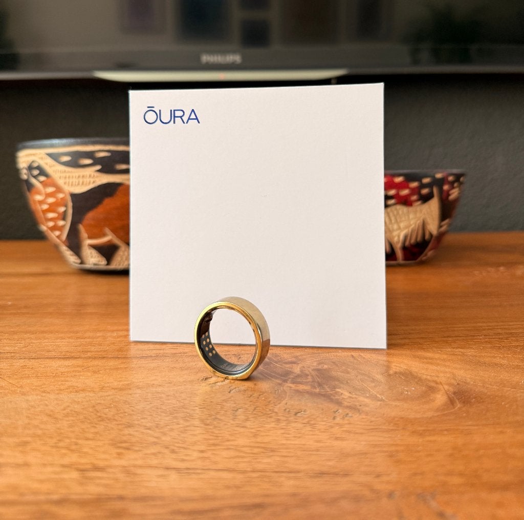 Oura Ring 3 Heritage Gold Maat 13 (23mm) – Uitstekende Staat, Ophalen, Oura, Geel, IOS