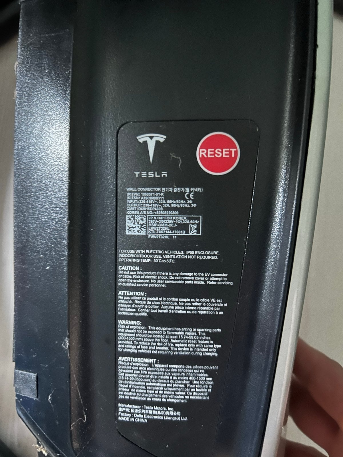 Tesla Wall Connector, Ophalen, Gebruikt, Laadpaal en Laadkabel