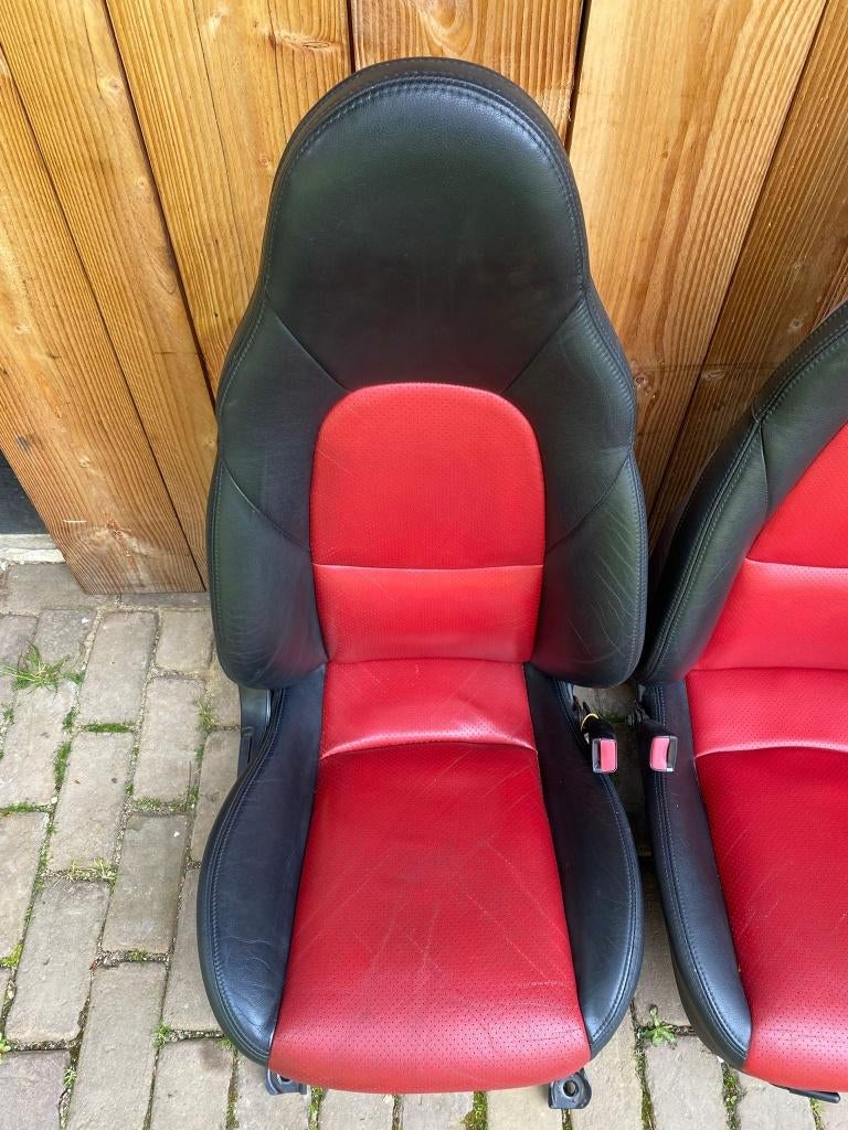 Mx5 NBFL stoelen leer zwart/rood, Auto-onderdelen, Ophalen, Info@roadsterperformance.nl, Mazda, Mazda