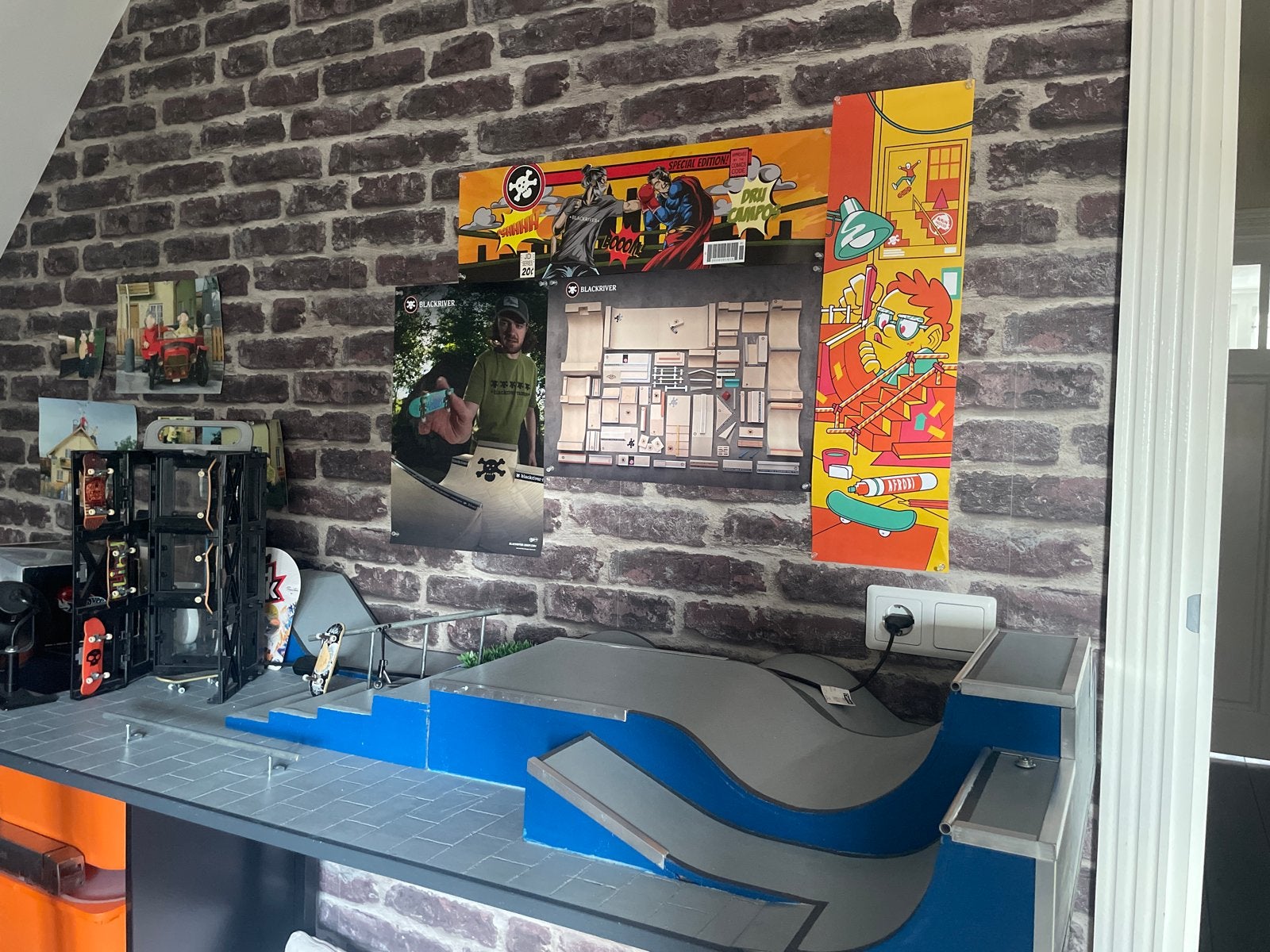 Grote Tech Deck Fingerboard Skatepark Set met Accessoires, Ophalen, Gebruikt, Jongen of Meisje
