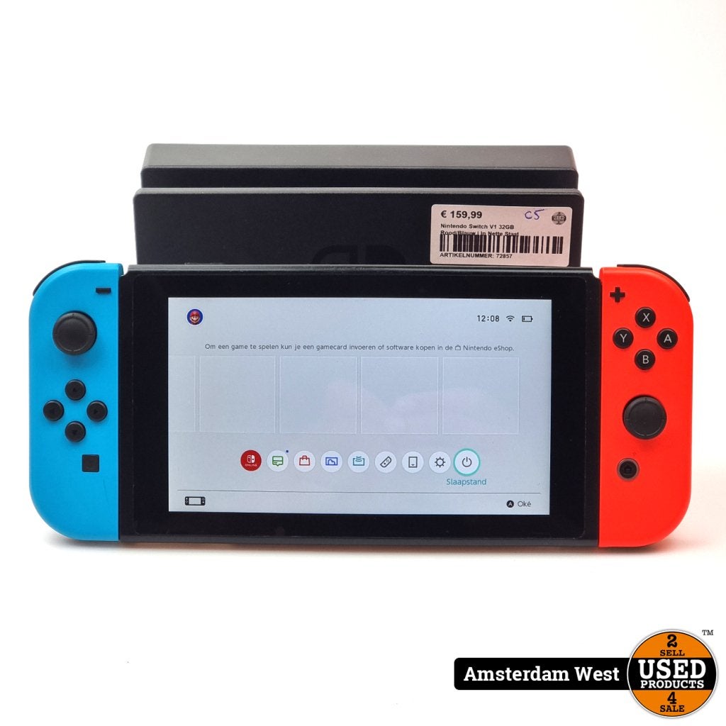 Nintendo Switch V1 32GB Rood/Blauw