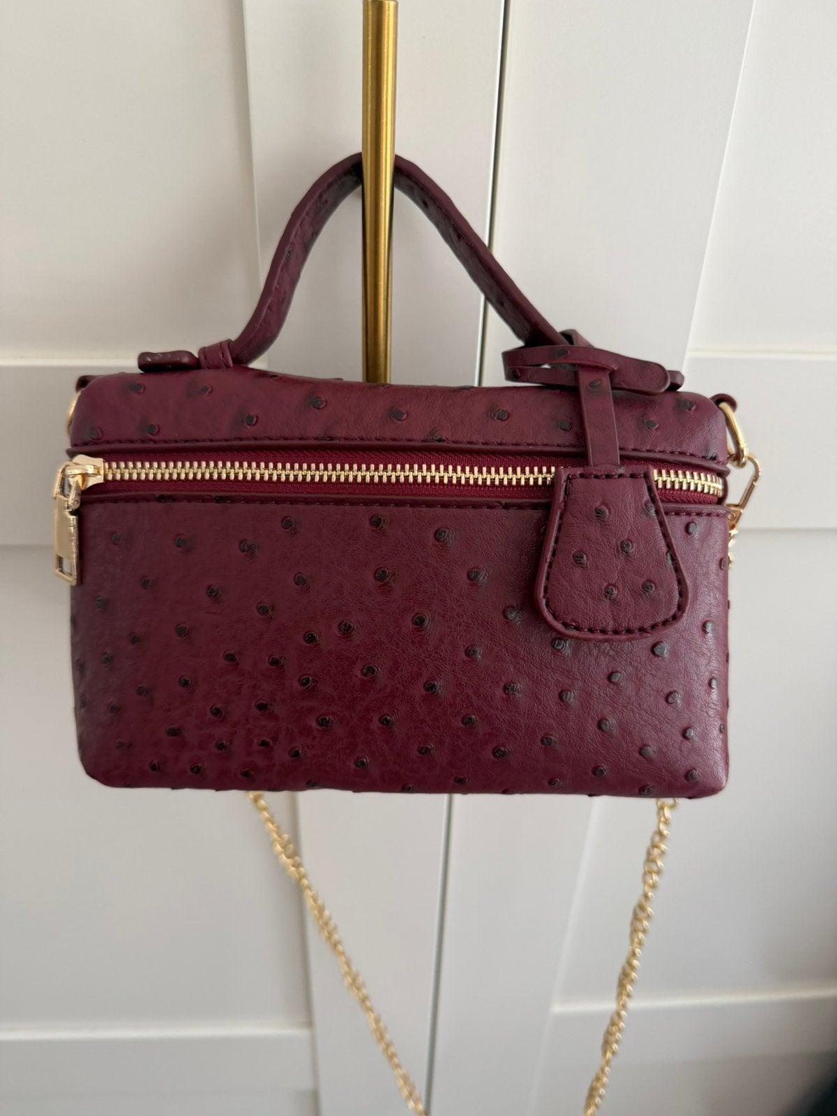 Bordeaux tas - loro piana dupe, Verzenden, Nieuw, Rood, Handtas