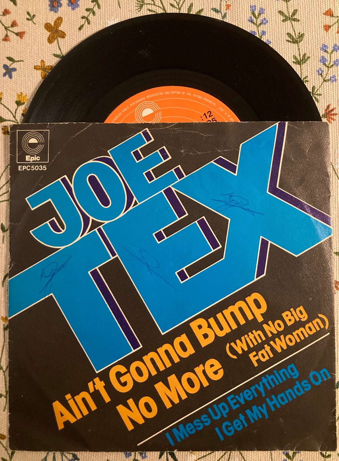 Vinyl single Joe Tex - Ain’t gonna bump no more, Gebruikt, 7 inch, Ophalen of Verzenden, Dance en House