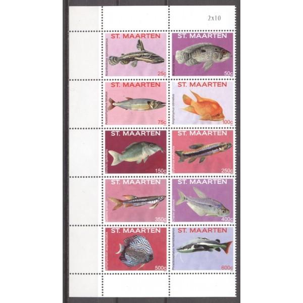 St Maarten 312/21 postfris Vissen 2015, Ophalen of Verzenden, Postfris