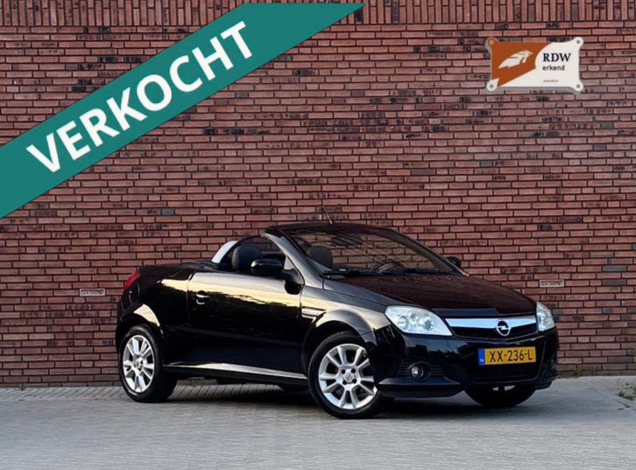 ✅Opel Tigra 1.8 16VTwintop 2007,New APK,Airco,Volledig Elekt, Auto's, Opel, 4 cilinders, Zwart, Bedrijf, Handgeschakeld