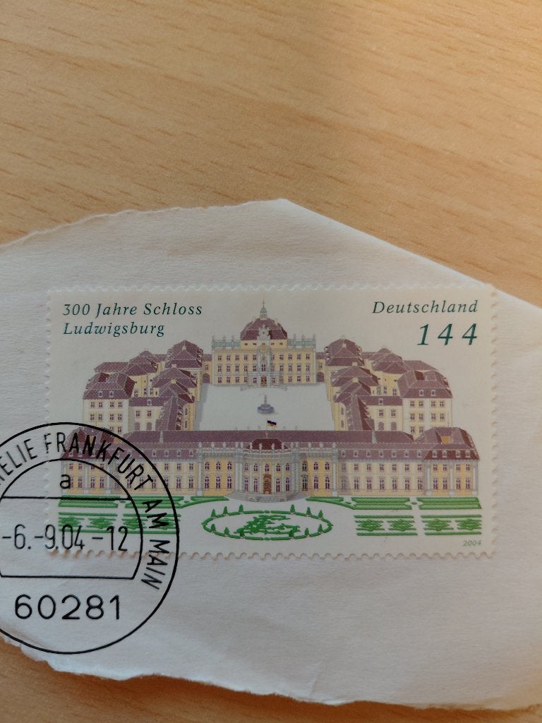 2004 Duitsland slot Ludwigsburg, Verzenden, BRD, Gestempeld